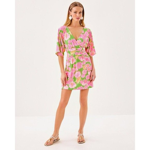 Lilly Pulitzer Dresses & Skirts - Lilly Pulitzer Parigi Knit Skort Romper Multi seaside Garden XXL NWT
